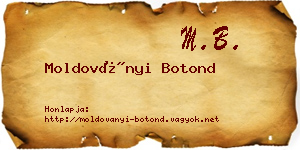 Moldoványi Botond névjegykártya