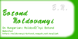 botond moldovanyi business card